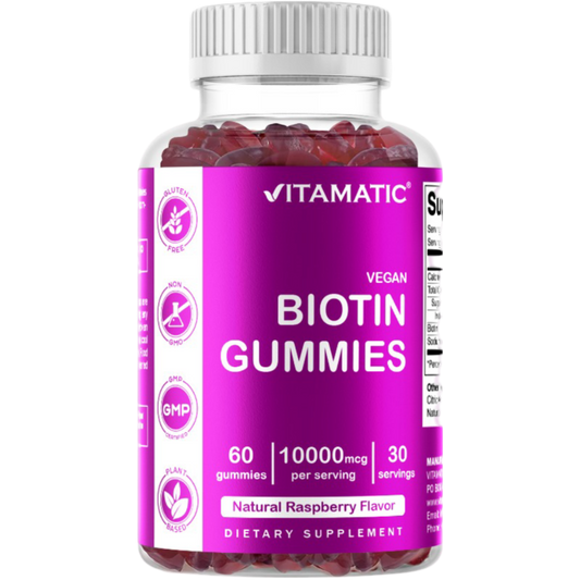 Biotin 10,000 mcg 60 Vegan Gummies