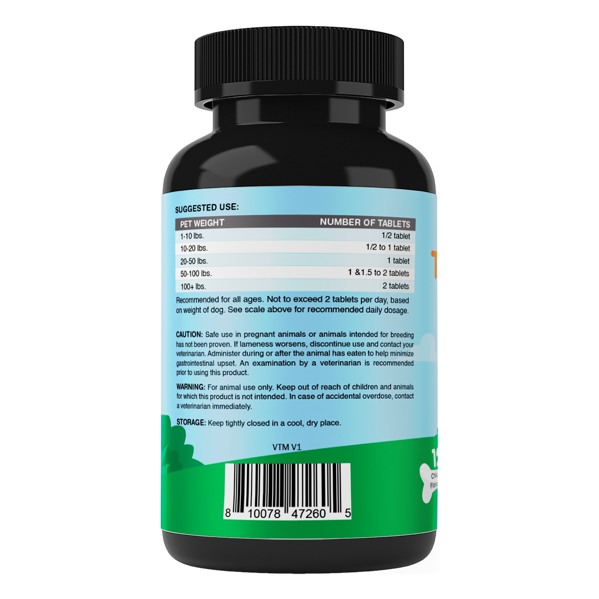 Turmeric+Collagen+Black Pepper for Dogs, 120 Tablets
