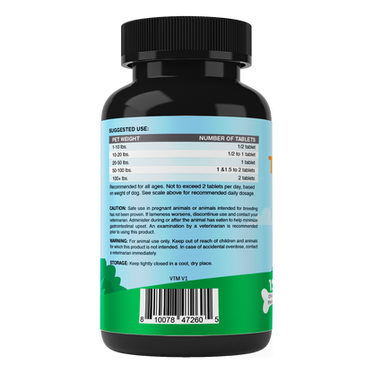Turmeric+Collagen+Black Pepper for Dogs, 120 Tablets