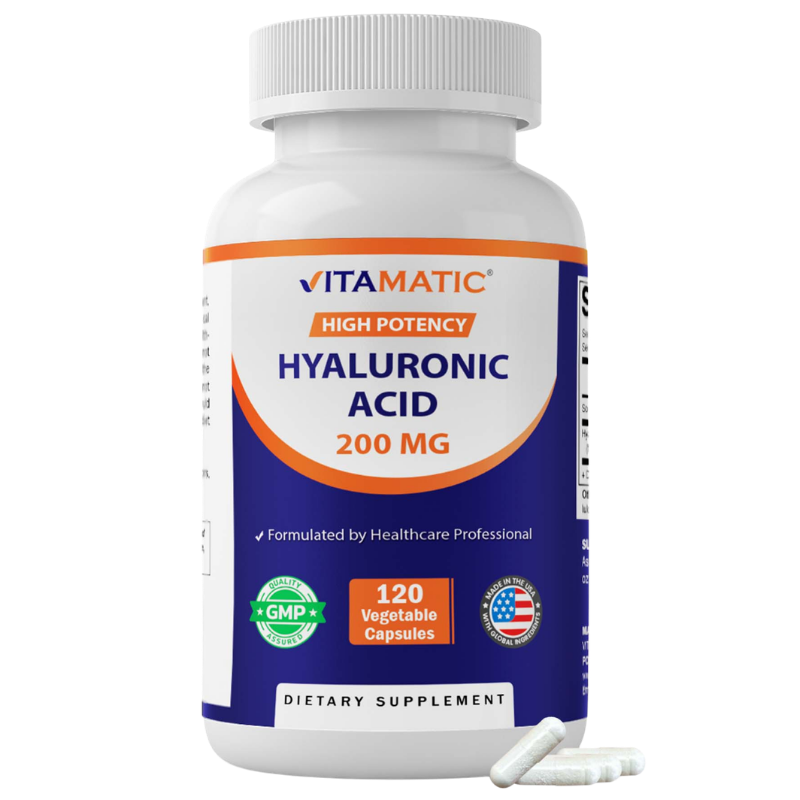 Vitamatic Hyaluronic Acid 200mg, 120 Capsules