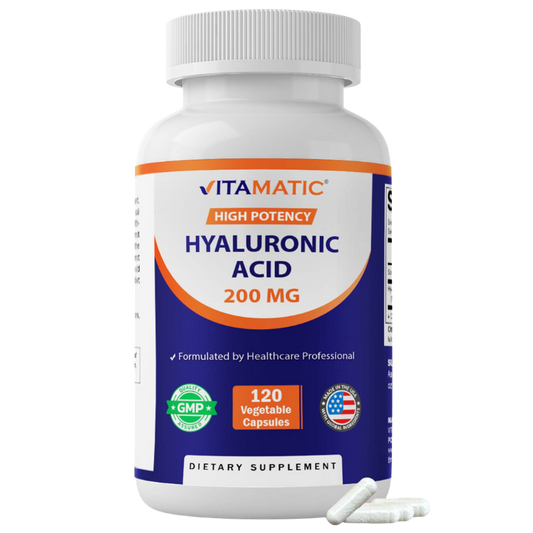 Vitamatic Hyaluronic Acid 200mg, 120 Capsules