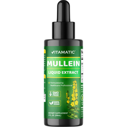 Vitamatic Liquid Mullein Leaf 1000mg Per Serving, 2 FL OZ