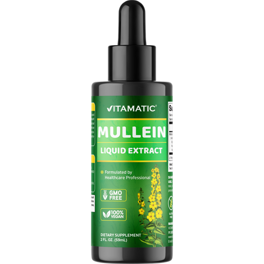 Vitamatic Liquid Mullein Leaf 1000mg Per Serving, 2 FL OZ