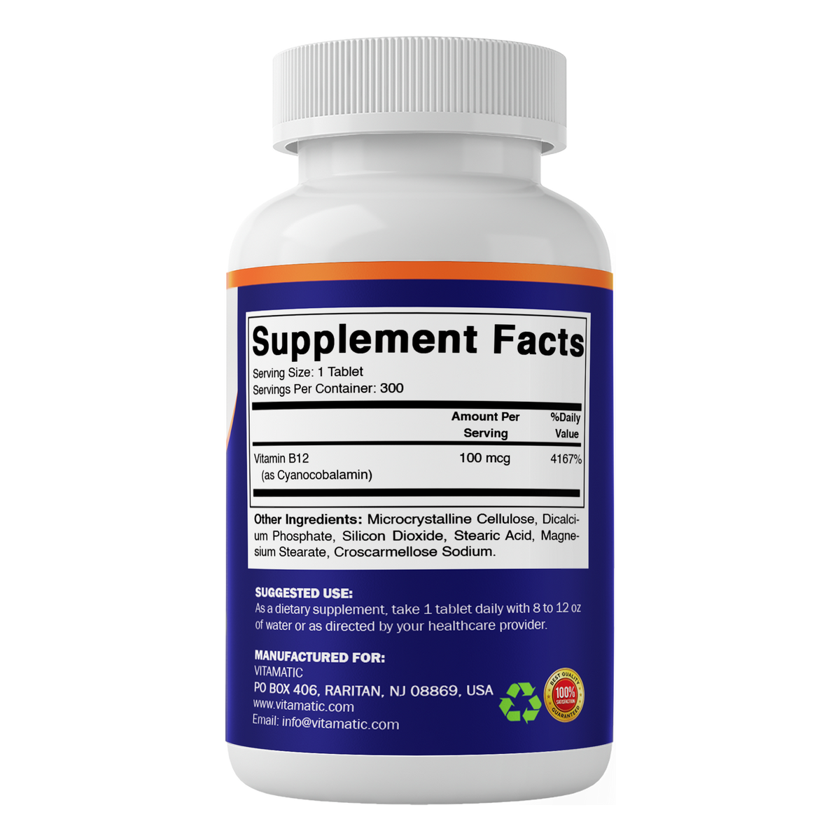 Vitamin B12 100 mcg Tablets
