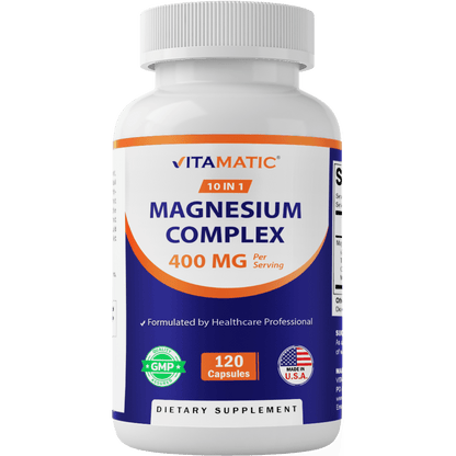 Magnesium Complex, 400mg Elemental MG- 120 Capsules