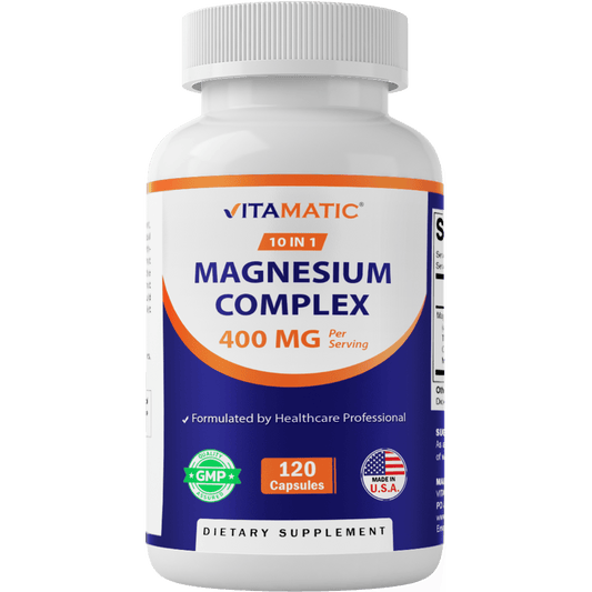Magnesium Complex, 400mg Elemental MG- 120 Capsules