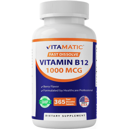 Vitamin B12 1000 mcg - 365 Fast Dissolve Tablets