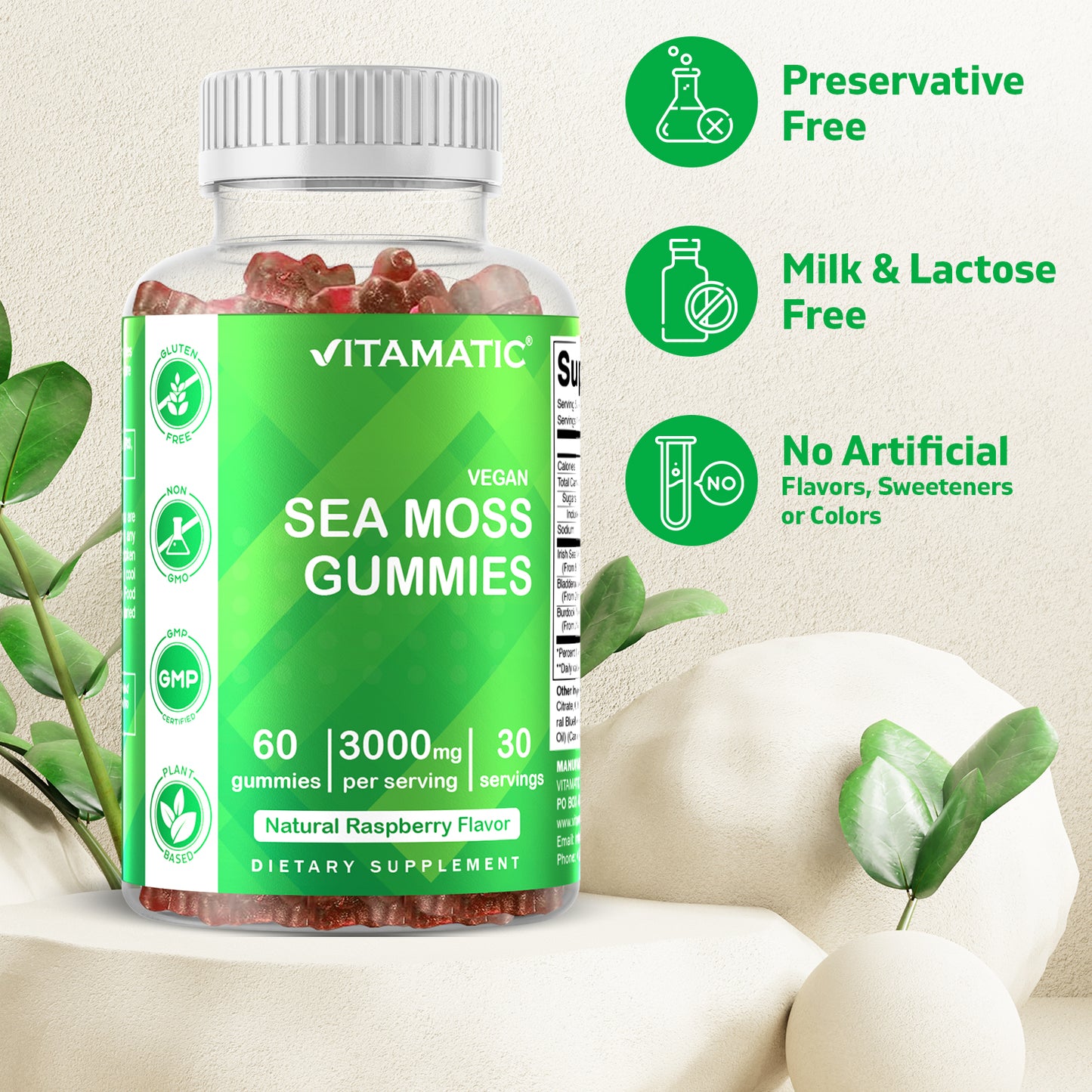 Irish Sea Moss 60 Vegan Gummies