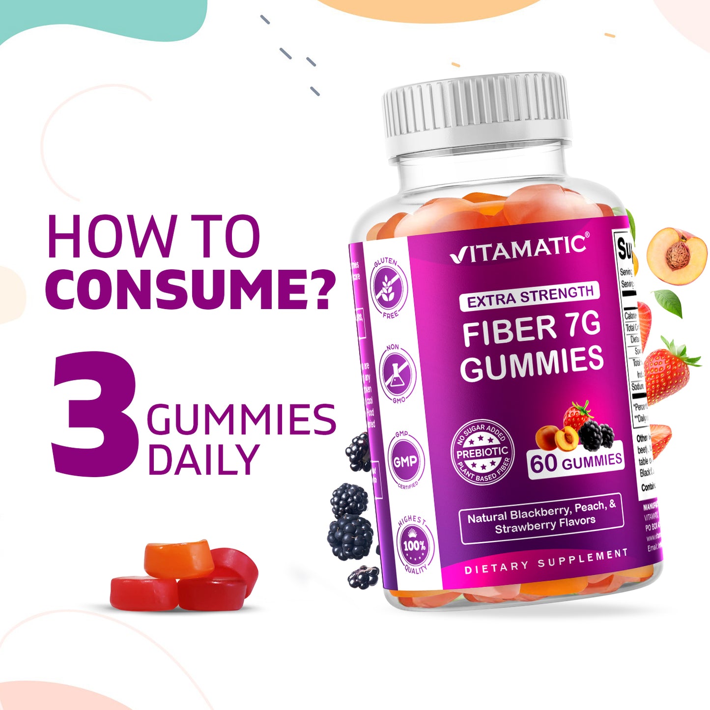 FIBER 7G (Beet Fos-pectin) - 60 Gummies