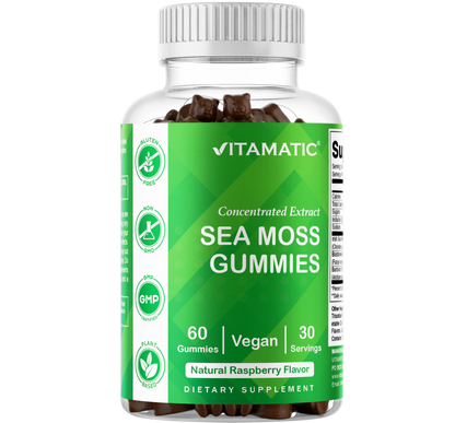 Vitamatic Irish Sea Moss Vegan Gummies, 60 Gummies