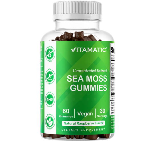 Vitamatic Irish Sea Moss Vegan Gummies, 60 Gummies