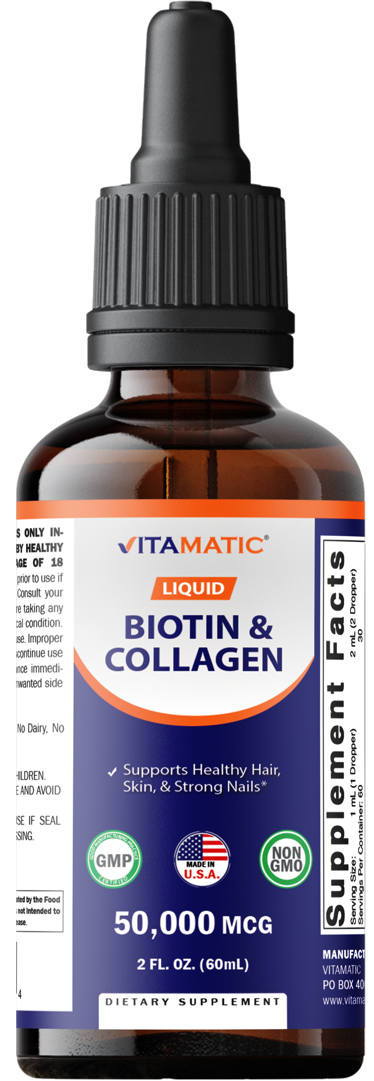 Liquid Biotin Collagen 2 OZ