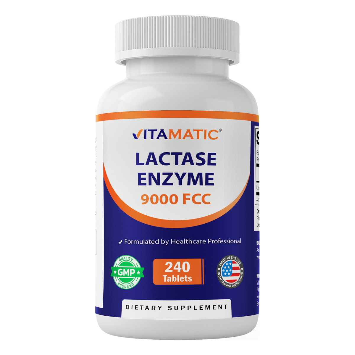 Lactase Enzyme 9000 FCC, 240 Tablets
