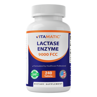 Lactase Enzyme 9000 FCC, 240 Tablets