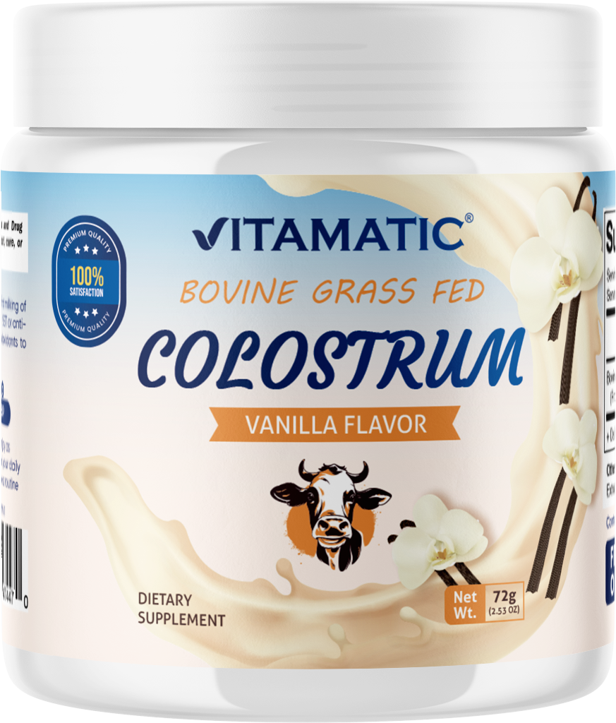Bovine Colostrum 30% IgG Vanilla Flavored Powder