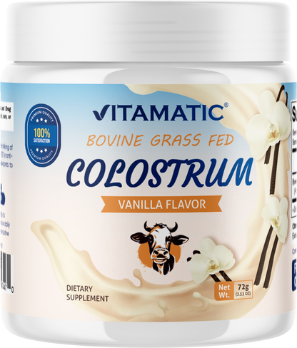 Bovine Colostrum 30% IgG Vanilla Flavored Powder