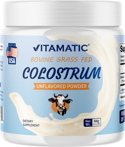 Colostrum Powder 30% IgG - JAR 60 Grams (Unflavored)