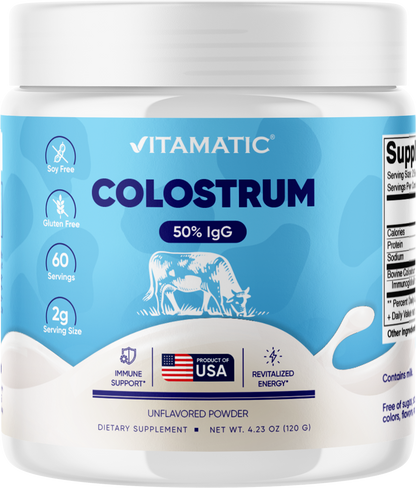 Bovine Colostrum Powder - 50% Highest IgG - 4.23 OZ