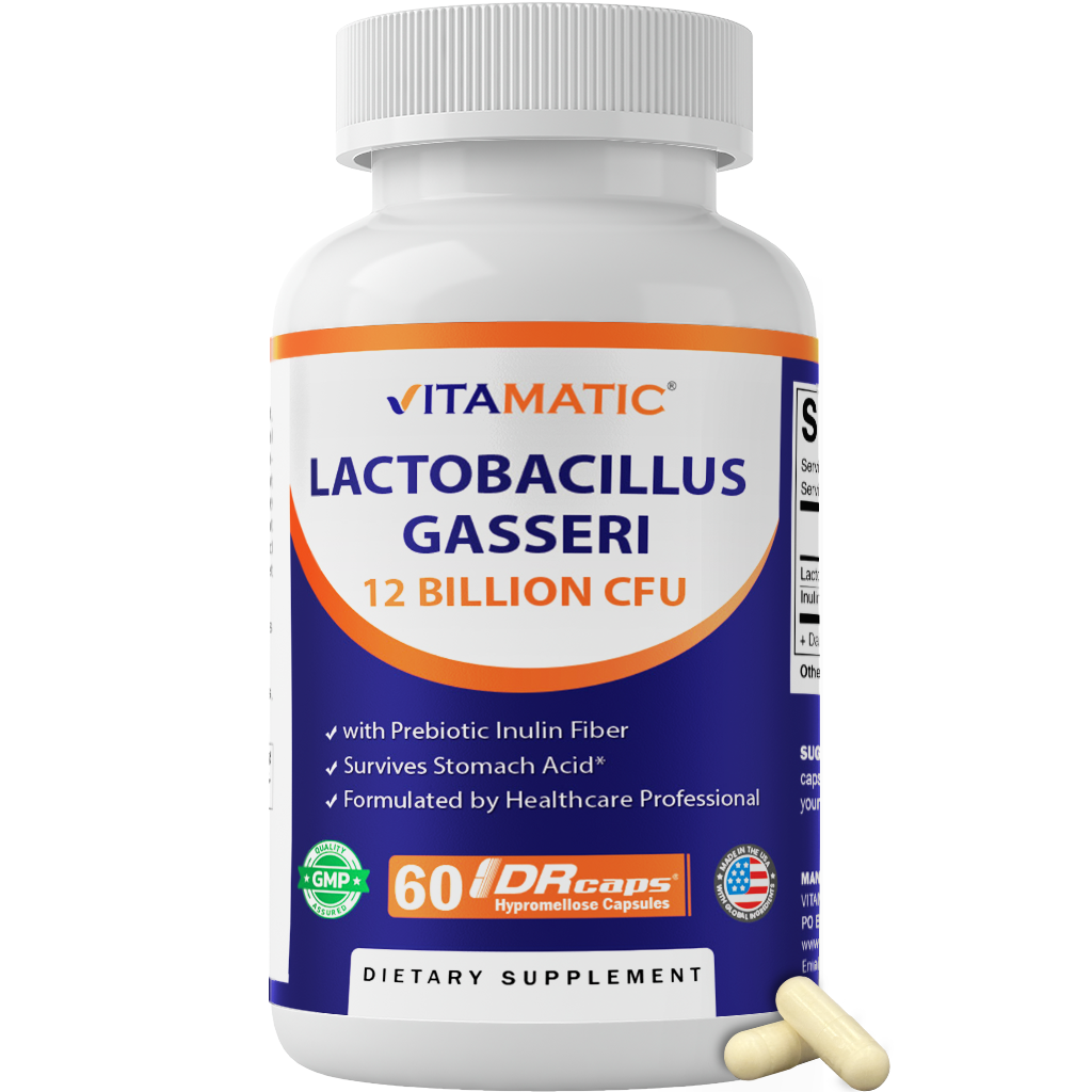 Vitamatic Lactobacillus Gasseri 12 Billion CFU, 60 DR Capsules
