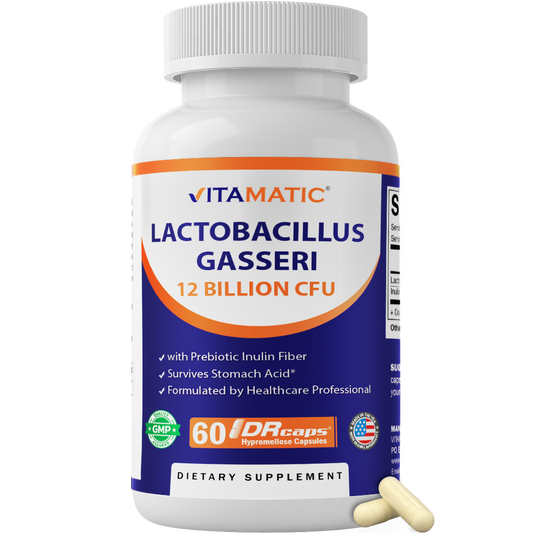Vitamatic Lactobacillus Gasseri 12 Billion CFU, 60 DR Capsules