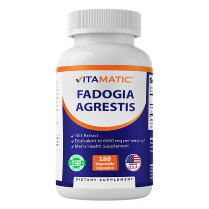 Fadogia Agrestis 600mg - 180 Veg Capsules