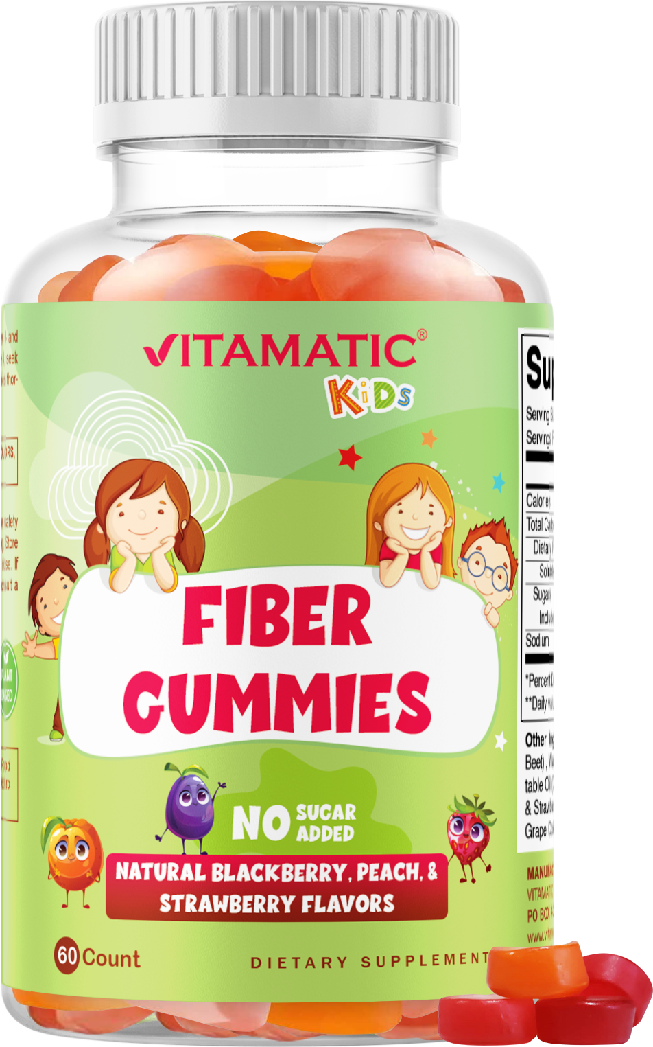 Kids Fiber Gummies 60 Ct – Vitamatic