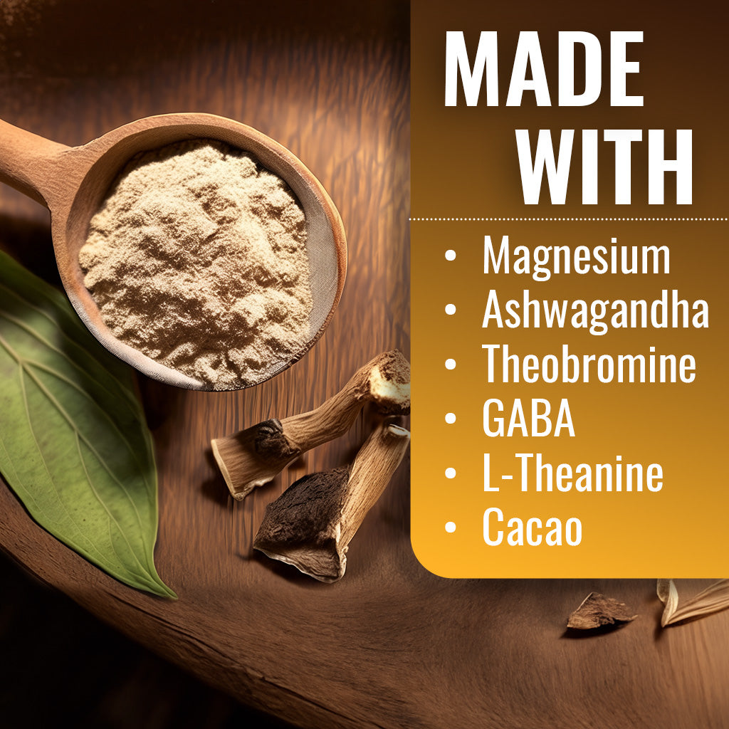 Kava Kava Extract 1000mg – Made with Magnesium, Ashwagandha, GABA, Theobromine, L-Theanine & Cacao – 120 Veg Capsules