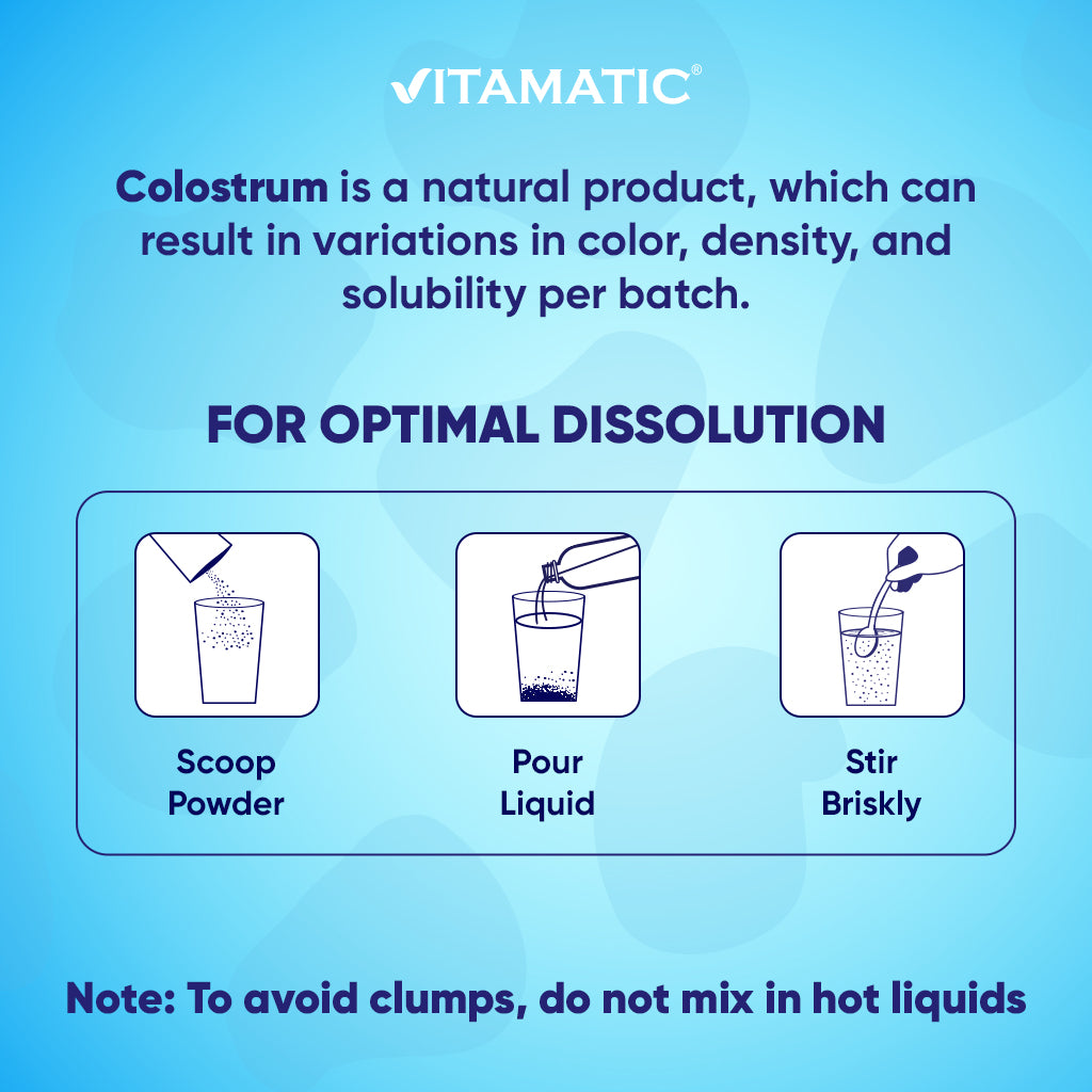 Bovine Colostrum 30% IgG Vanilla Flavored Powder