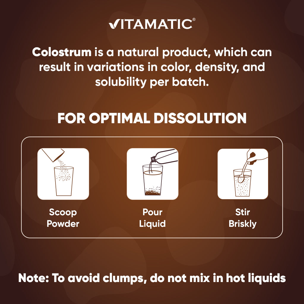 Bovine Colostrum 30% IgG Chocolate Flavored Powder