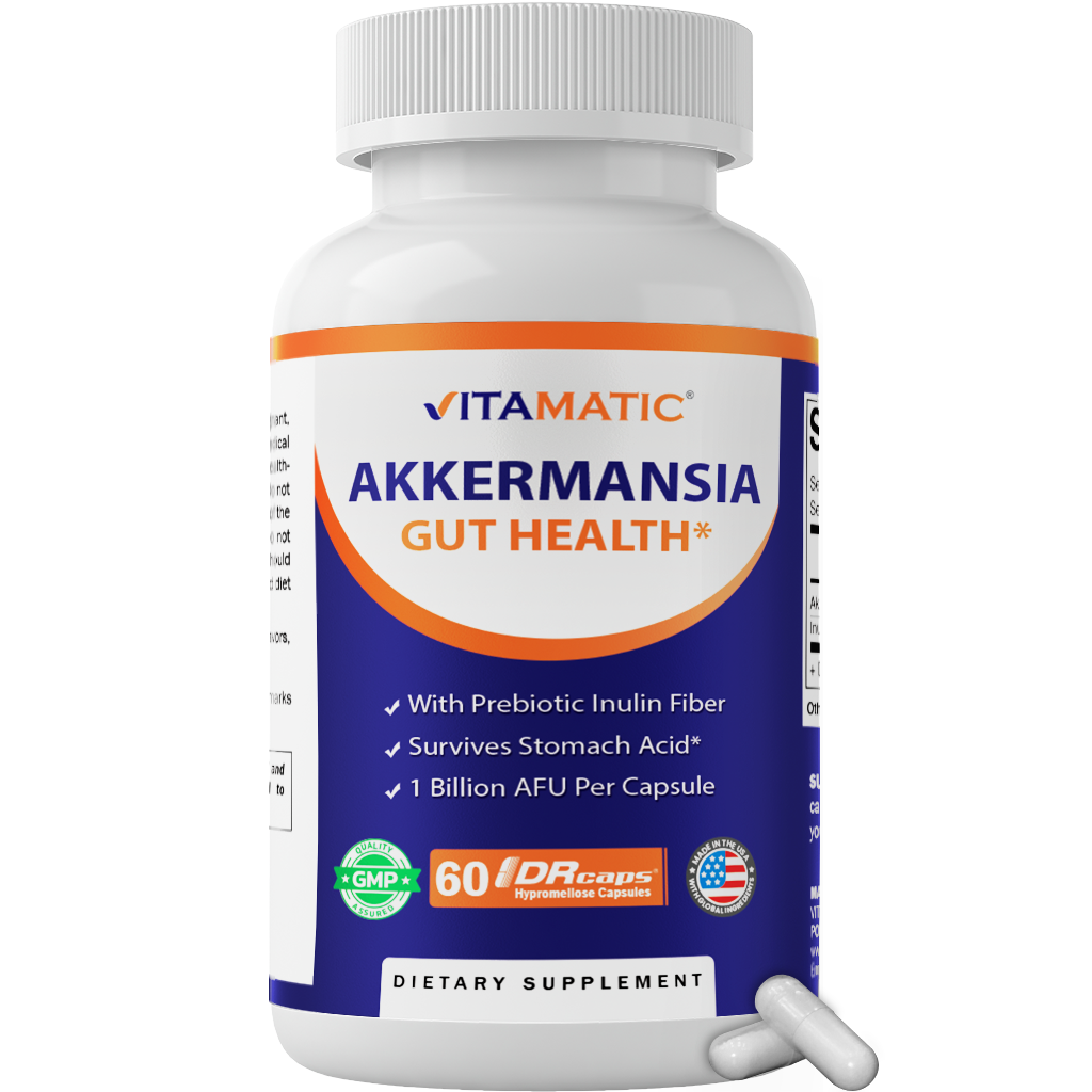 Vitamatic Akkermansia Muciniphila Gut Health, 60 DR Capsules
