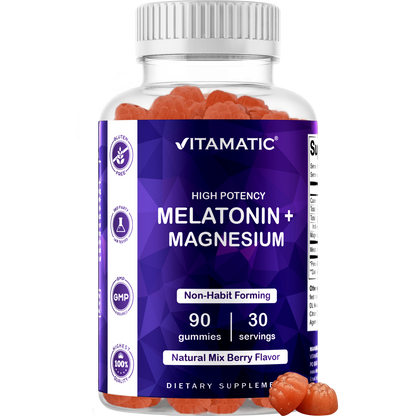 Vitamatic Melatonin 30mg with Magnesium 200mg Gummies