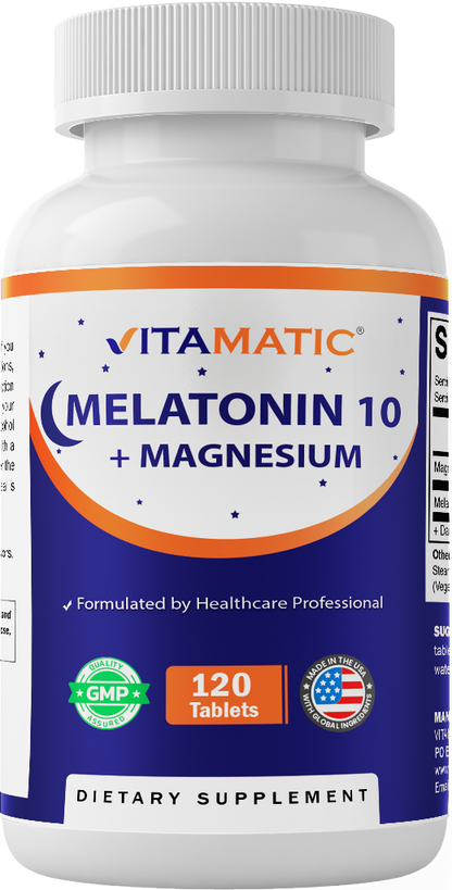 Melatonin + Magnesium, 120 Tablets