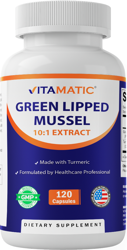 Green Lipped Mussel + Turmeric, 120 Capsules