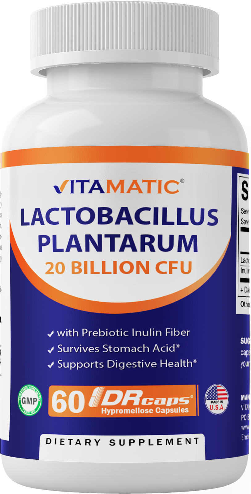 Lactobacillus Plantarum 20 Billion 60 DR Capsule
