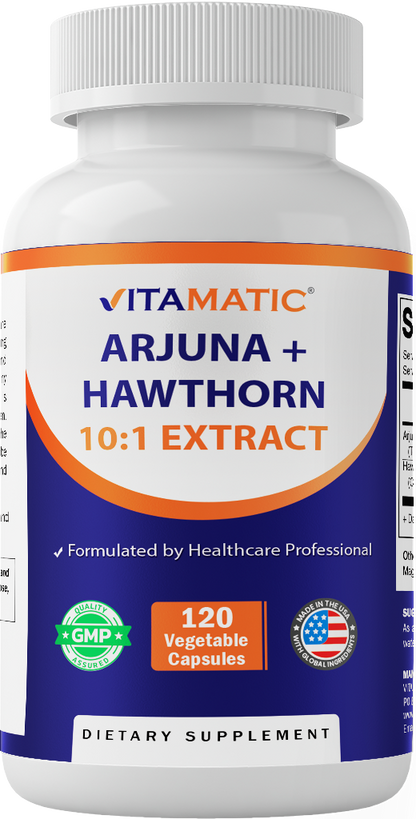 Arjuna + Hawthorn, 120 Capsules