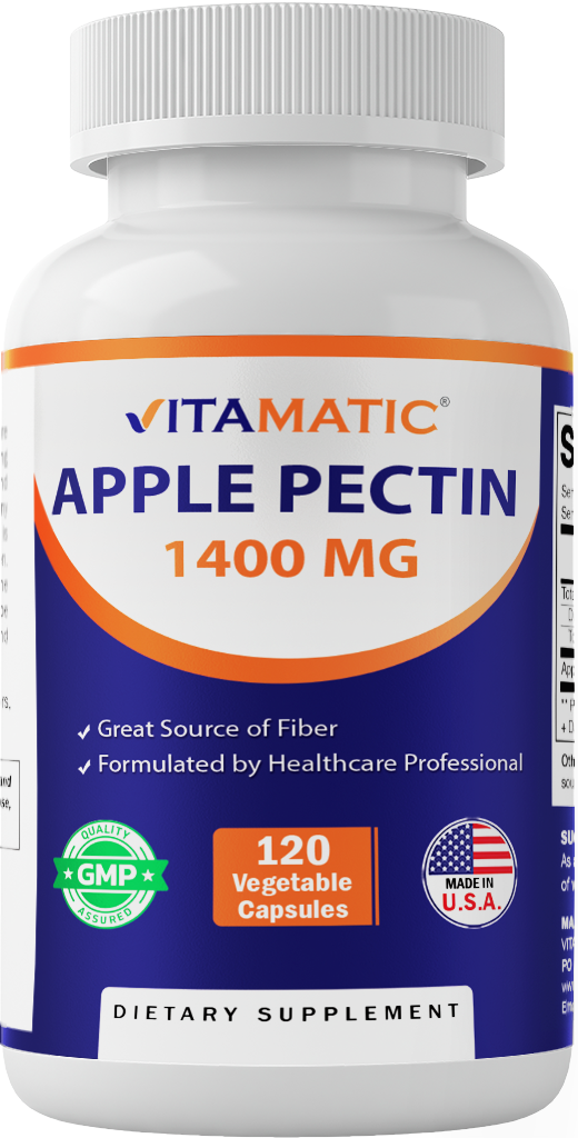 Apple Pectin 700mg 120 Vegetarian Capsules