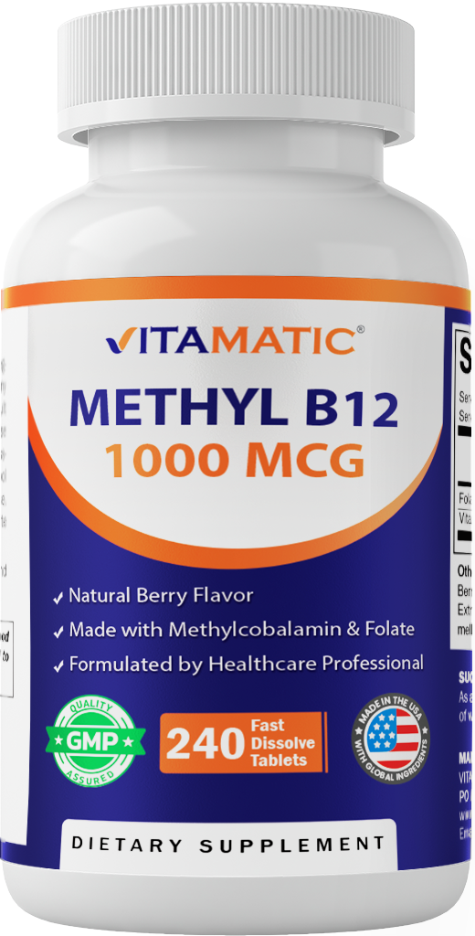 Methyl B12 1000 mcg Fast Dissolve, 240 Tablets