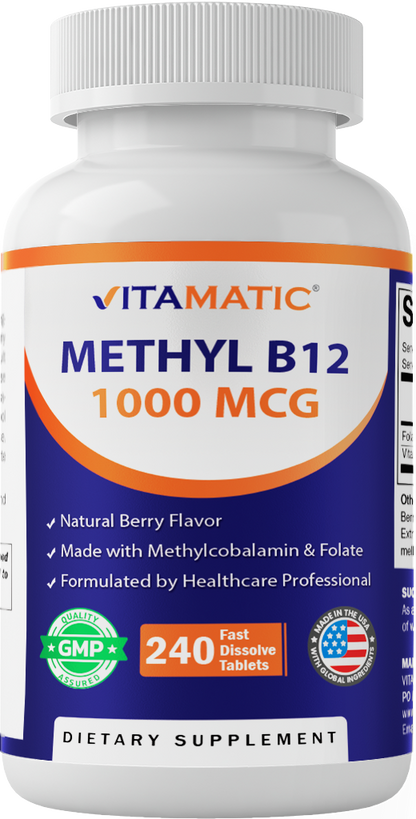 Methyl B12 1000 mcg Fast Dissolve, 240 Tablets