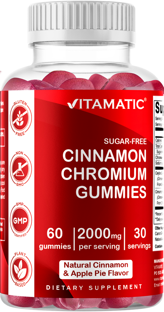 Sugar Free Cinnamon with Chormium 60 Gummies