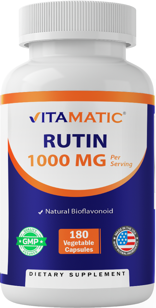 Rutin 1000mg Per Serving Supplement, 180 Capsules
