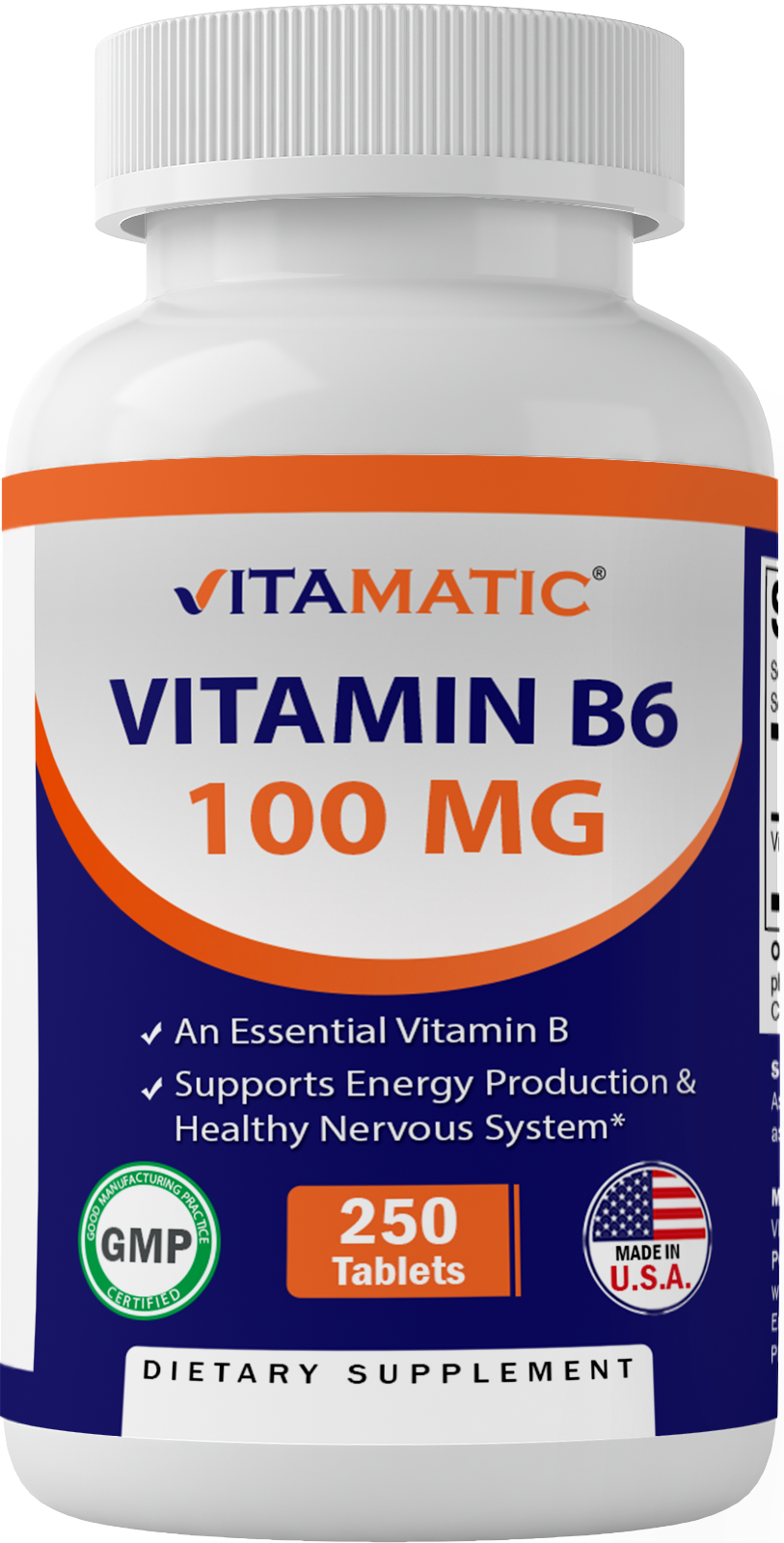 Vitamin B6 100 mg 250 Tablets