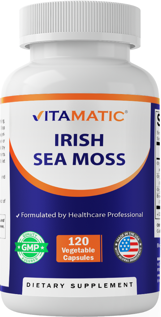 Irish Sea Moss Supplement, 120 Veg Capsules