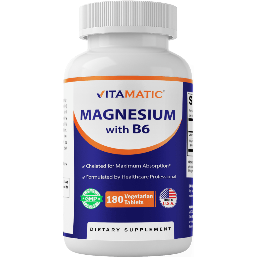 Magnesium with B6-180 Vegetarian Tablets