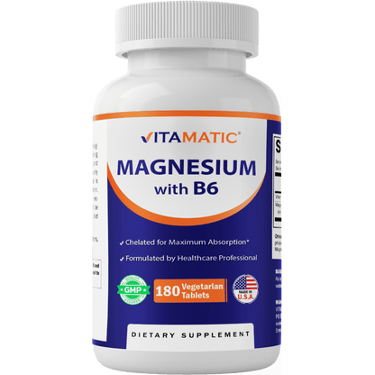 Magnesium with B6-180 Vegetarian Tablets