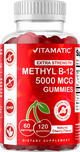 Sugar Free Methyl B12 5000 mcg 120 Vegan Gummies