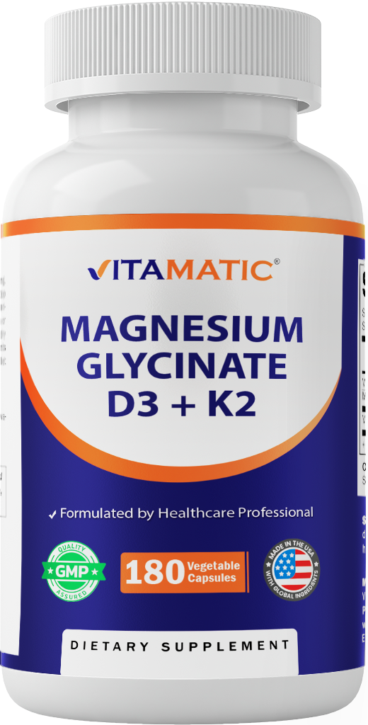 Magnesium Glycinate D3 & K2 Capsules