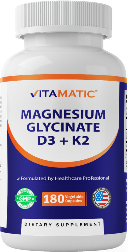 Magnesium Glycinate D3 & K2 Capsules