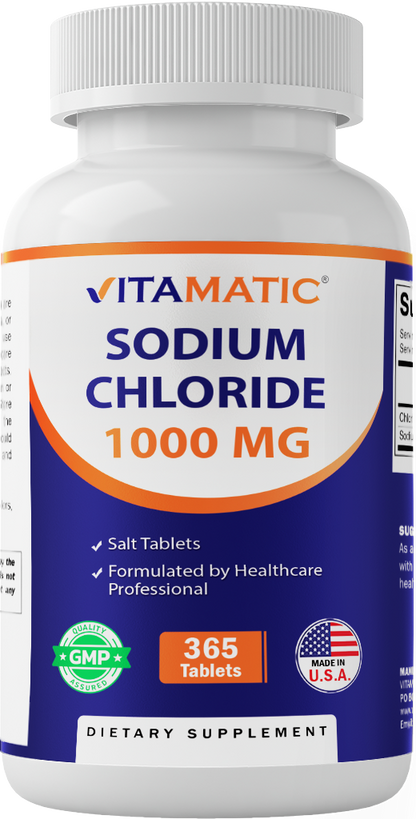Sodium Chloride 1000mg 365 Tablets