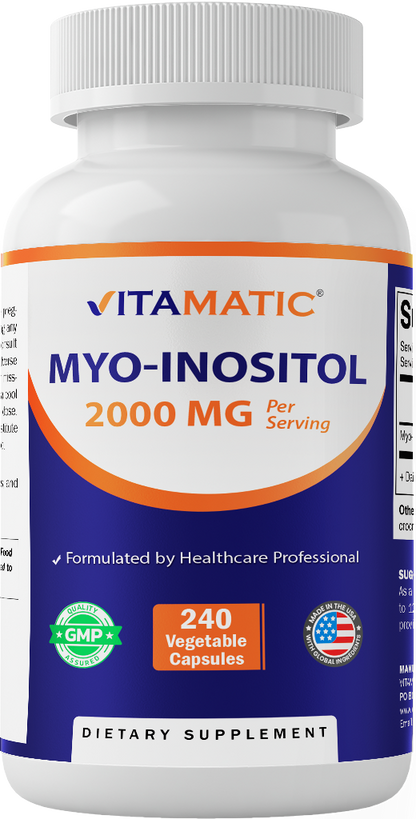 Myo-Inositol 2000 mg Per Serving Capsules
