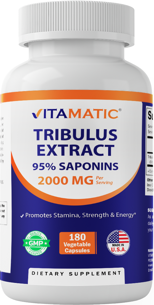 Tribulus Terrestris for Men - 2000 mg 180 Vegetable Capsules